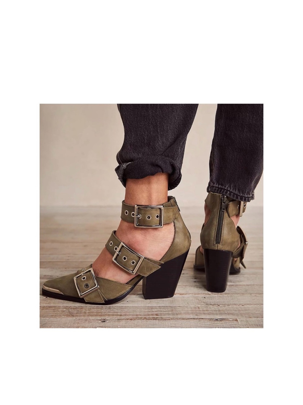 Wedge heeled sandals with straps